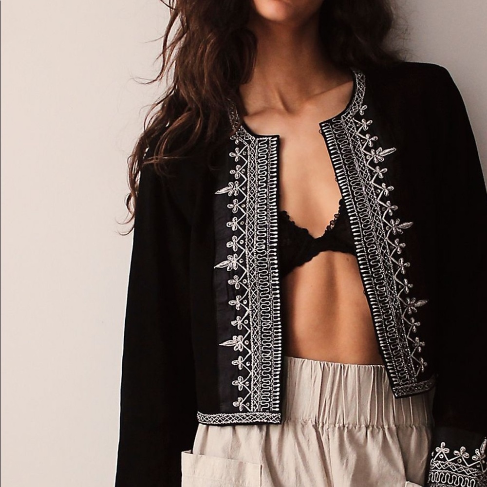 Free People & Nigel Preston Knight lambskin jacket